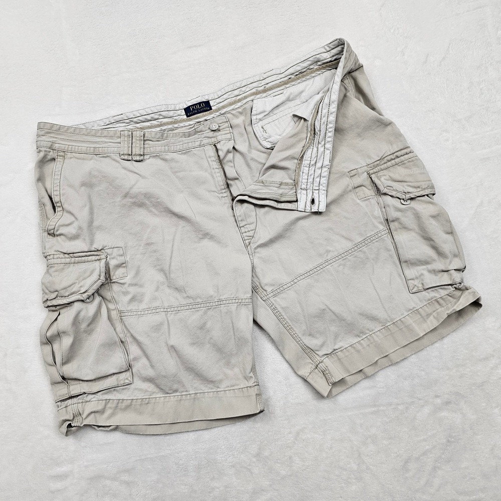 Polo Ralph Lauren‎ Cargo Shorts Mens (50B) 48 * Khaki Classic Gorpcore Utility